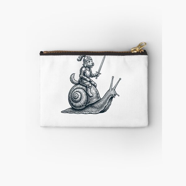 Item preview, Vinatge Goldendoodle Riding Snail Medieval Knight Dog Lover designed and sold by DoodleTortle.