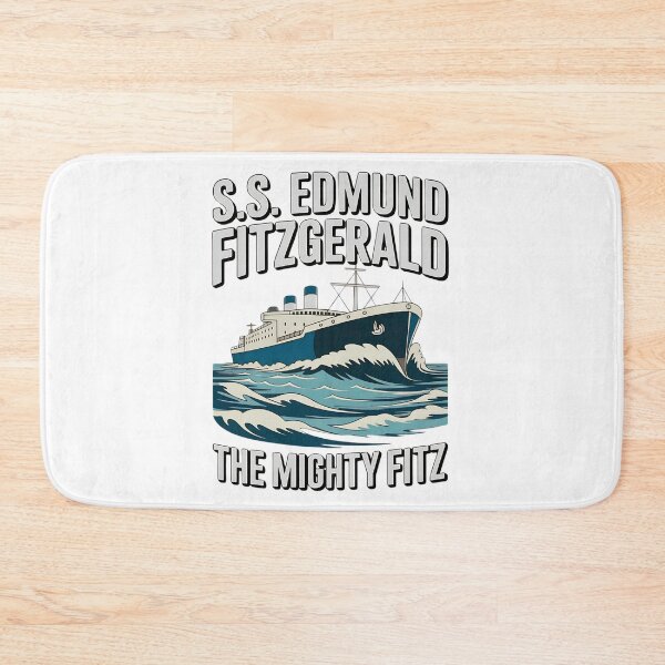 Item preview, lake superior mighty fitz shipwreck tribute design designed and sold by ArtDesignTp.
