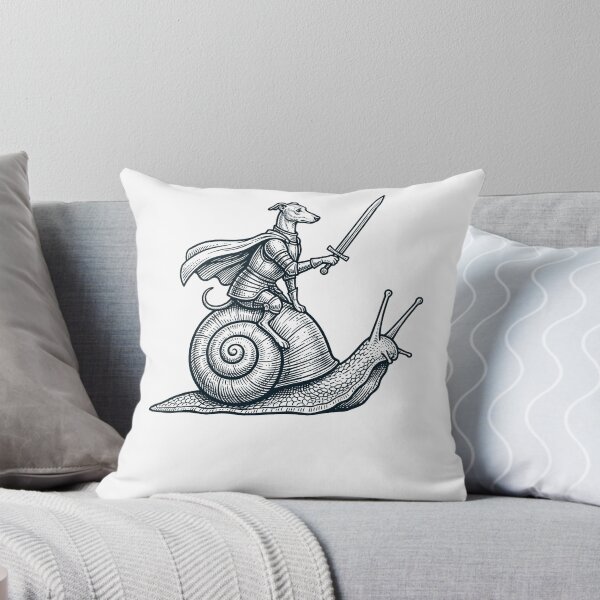 Artikelvorschau, Vintage Italienischer Windhund reitet Schnecke Mittelalterlicher Ritter Hundeliebhaber entworfen und verkauft von DoodleTortle.