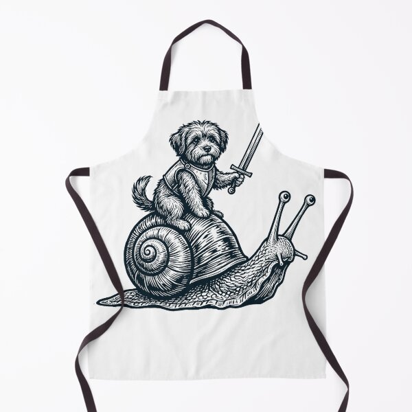 Item preview, Vinatge Havanese Riding Snail Medieval Knight Dog Lover designed and sold by DoodleTortle.