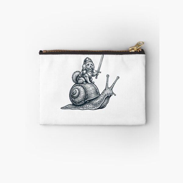 Item preview, Vinatge Maltese Riding Snail Medieval Knight Dog Lover designed and sold by DoodleTortle.