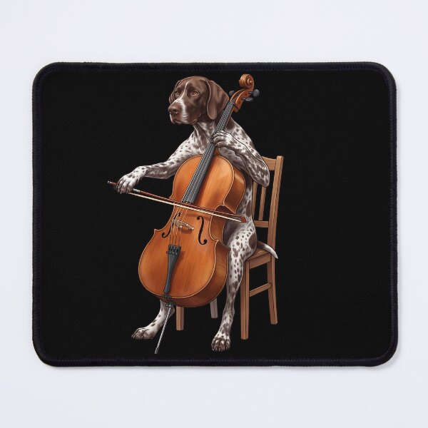 Item preview, German Shorthaired Pointer Playing Cello Player Cellist Dog Lover designed and sold by TerryConnells.