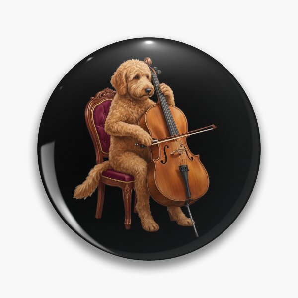 Item preview, Goldendoodle Playing Cello Player Cellist Dog Lover designed and sold by TerryConnells.