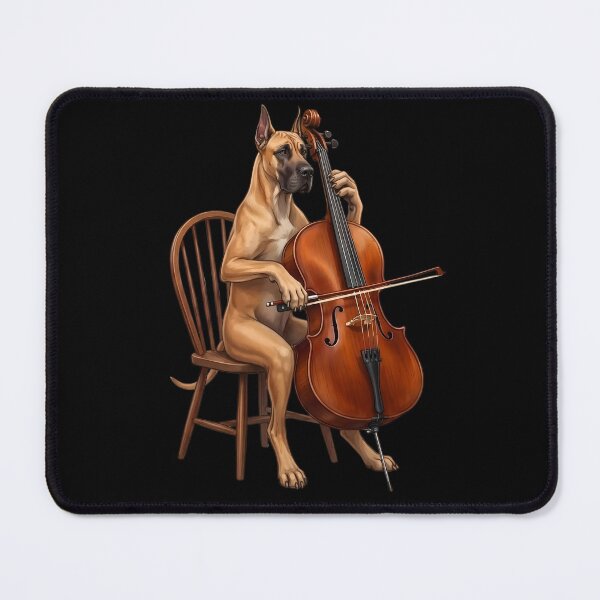 Item preview, Great Dane Playing Cello Player Cellist Dog Lover designed and sold by TerryConnells.
