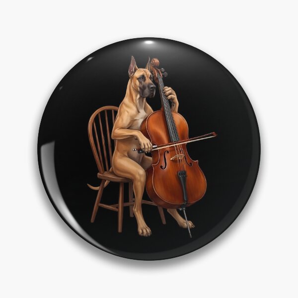 Item preview, Great Dane Playing Cello Player Cellist Dog Lover designed and sold by TerryConnells.