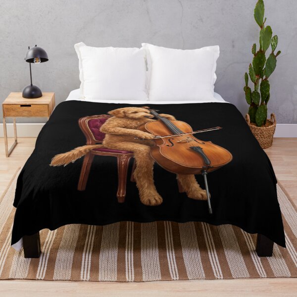 Item preview, Goldendoodle Playing Cello Player Cellist Dog Lover designed and sold by TerryConnells.
