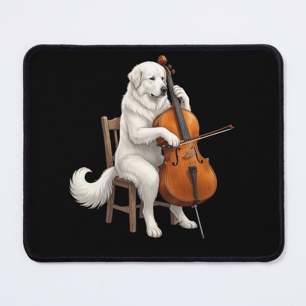Item preview, Great Pyrenees Playing Cello Player Cellist Dog Lover designed and sold by TerryConnells.