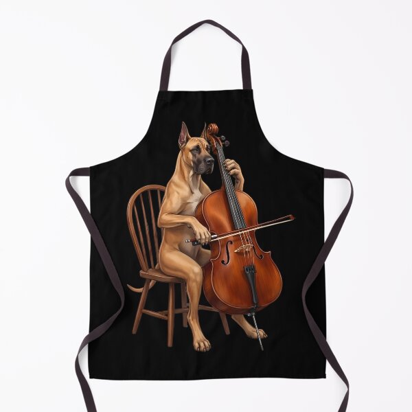 Item preview, Great Dane Playing Cello Player Cellist Dog Lover designed and sold by TerryConnells.