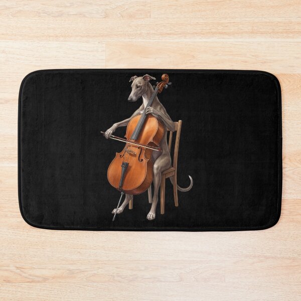 Item preview, Greyhound Playing Cello Player Cellist Dog Lover designed and sold by TerryConnells.