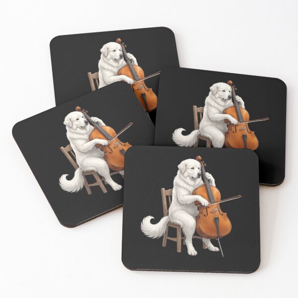 Item preview, Great Pyrenees Playing Cello Player Cellist Dog Lover designed and sold by TerryConnells.