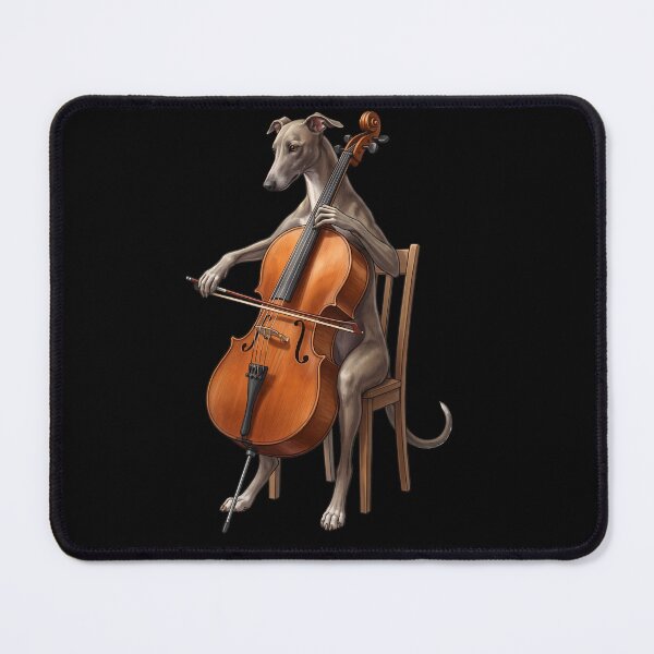 Item preview, Greyhound Playing Cello Player Cellist Dog Lover designed and sold by TerryConnells.