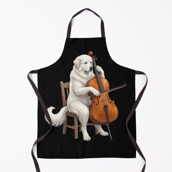 Item preview, Great Pyrenees Playing Cello Player Cellist Dog Lover designed and sold by TerryConnells.