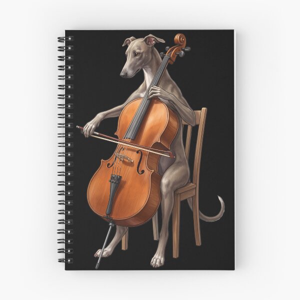 Item preview, Greyhound Playing Cello Player Cellist Dog Lover designed and sold by TerryConnells.