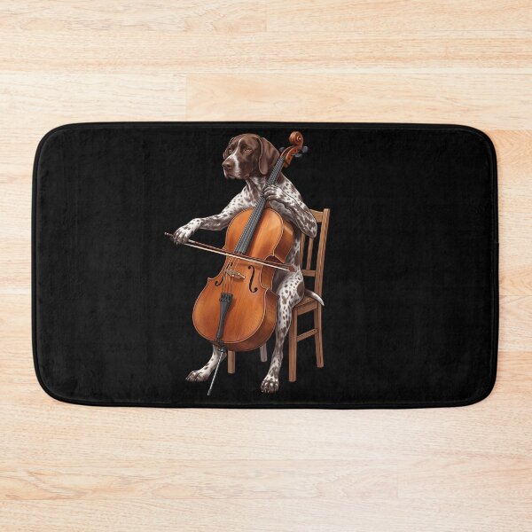 Item preview, German Shorthaired Pointer Playing Cello Player Cellist Dog Lover designed and sold by TerryConnells.