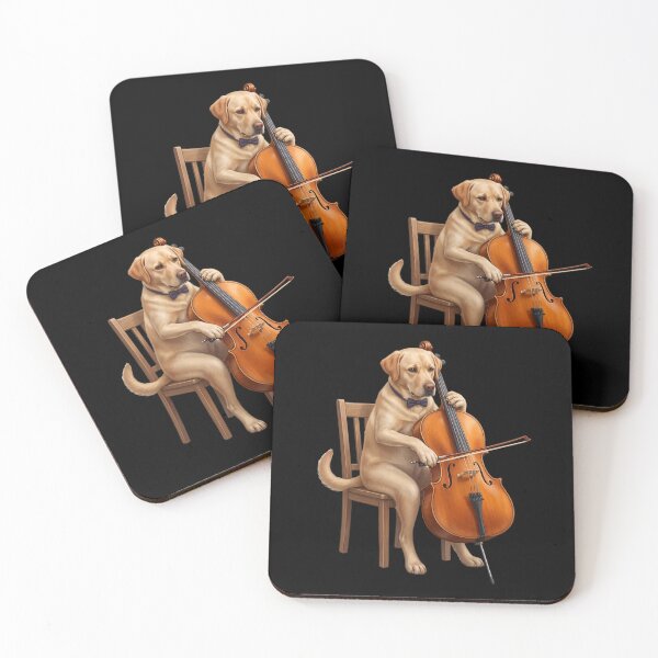 Item preview, Labrador Retriever Playing Cello Player Cellist Dog Lover designed and sold by TerryConnells.