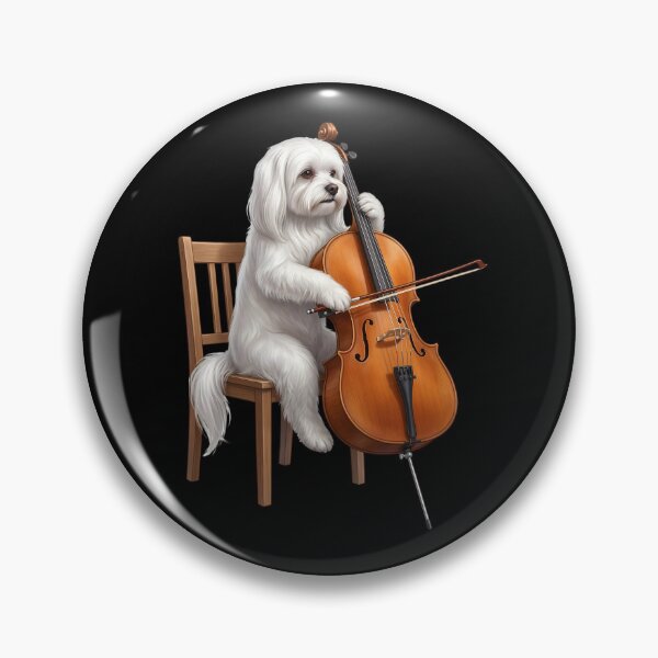 Item preview, Maltese Playing Cello Player Cellist Dog Lover designed and sold by TerryConnells.