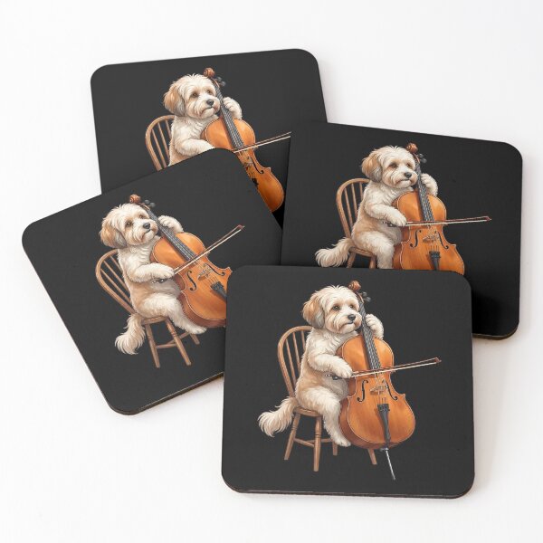 Item preview, Havanese Playing Cello Player Cellist Dog Lover designed and sold by TerryConnells.