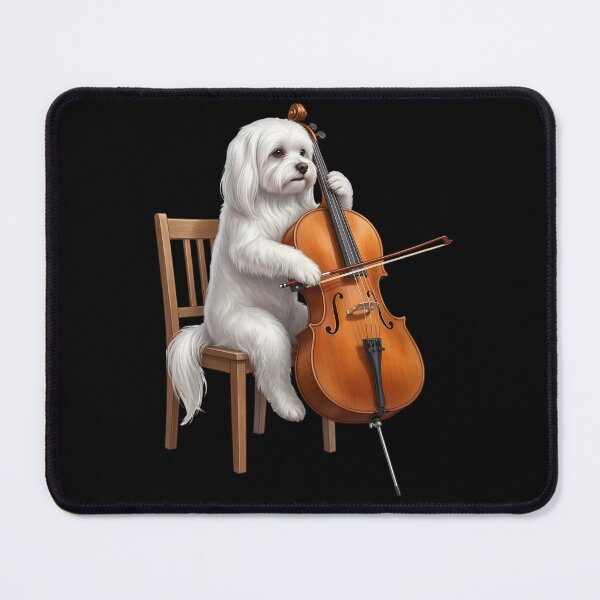 Item preview, Maltese Playing Cello Player Cellist Dog Lover designed and sold by TerryConnells.