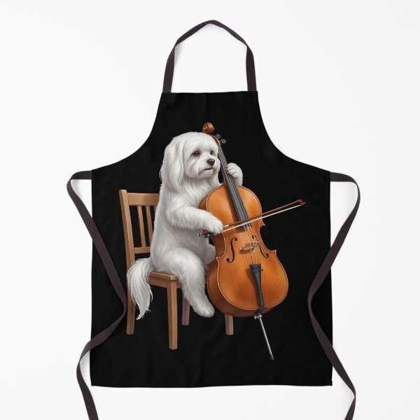 Item preview, Maltese Playing Cello Player Cellist Dog Lover designed and sold by TerryConnells.