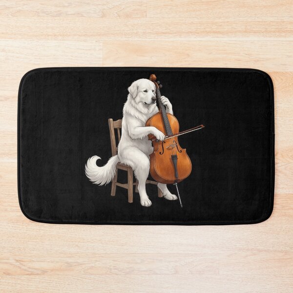 Item preview, Great Pyrenees Playing Cello Player Cellist Dog Lover designed and sold by TerryConnells.