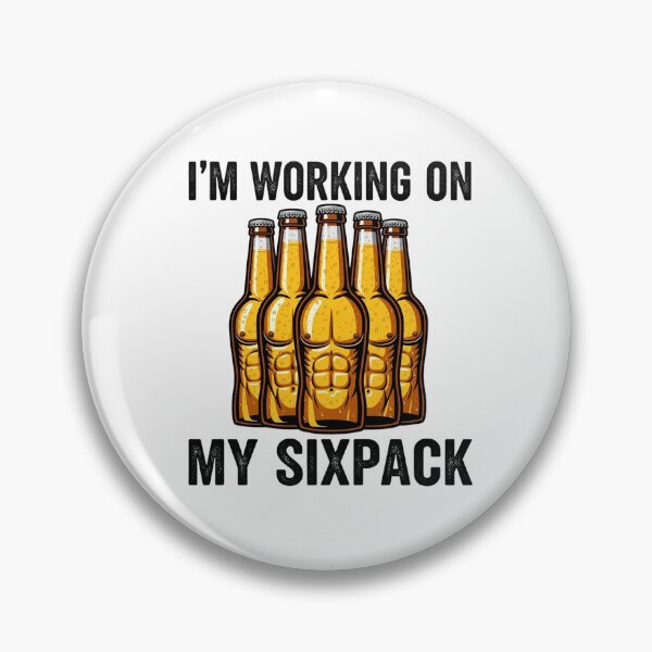 Item preview, Funny ‘I’m Working on My Sixpack’ Unisex Graphic Tee | Premium Quality T-Shirt designed and sold by MoolokaiApperal.