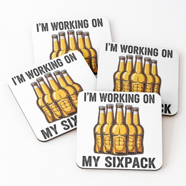 Item preview, Funny ‘I’m Working on My Sixpack’ Unisex Graphic Tee | Premium Quality T-Shirt designed and sold by MoolokaiApperal.