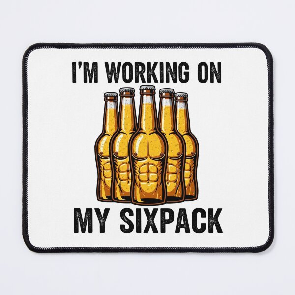 Item preview, Funny ‘I’m Working on My Sixpack’ Unisex Graphic Tee | Premium Quality T-Shirt designed and sold by MoolokaiApperal.