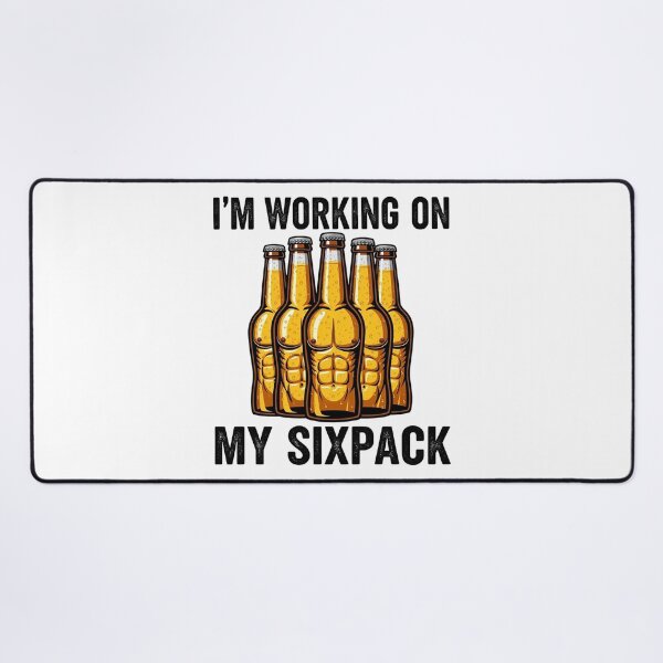 Item preview, Funny ‘I’m Working on My Sixpack’ Unisex Graphic Tee | Premium Quality T-Shirt designed and sold by MoolokaiApperal.
