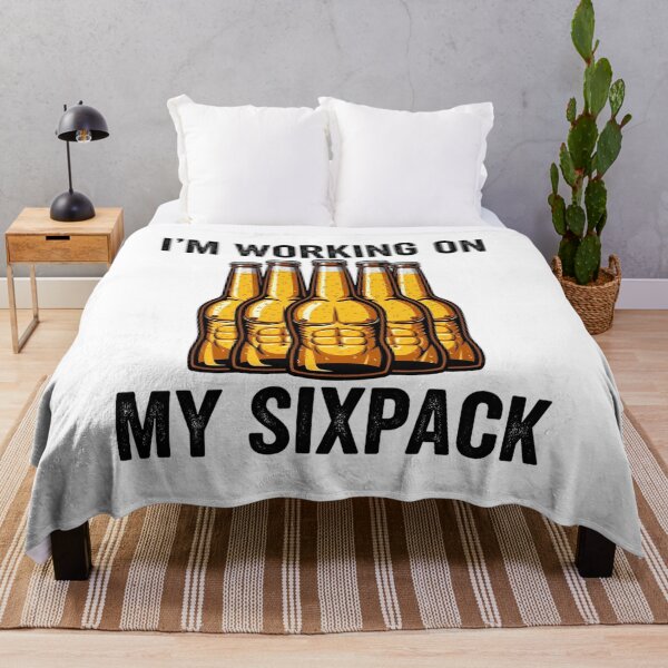 Item preview, Funny ‘I’m Working on My Sixpack’ Unisex Graphic Tee | Premium Quality T-Shirt designed and sold by MoolokaiApperal.