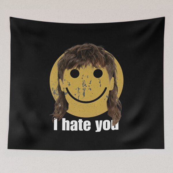 Item preview, Distressed Smiley I Hate You - Funny Harry Meme designed and sold by sapnaela.