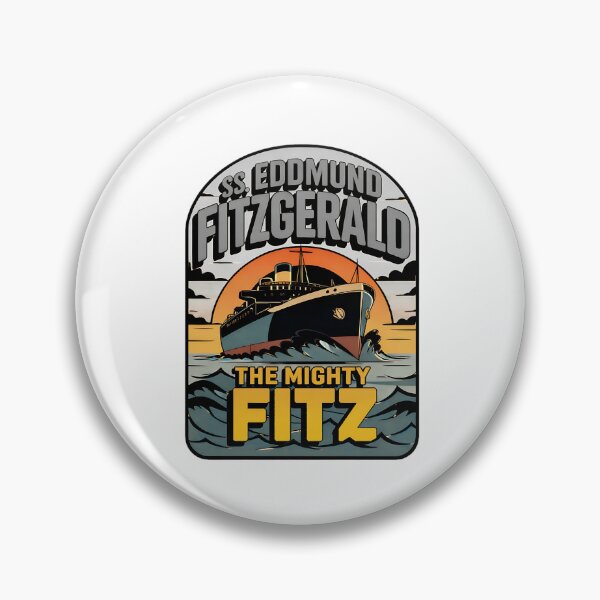 Item preview, mighty fitz lake superior shipwreck heritage design designed and sold by ArtDesignTp.
