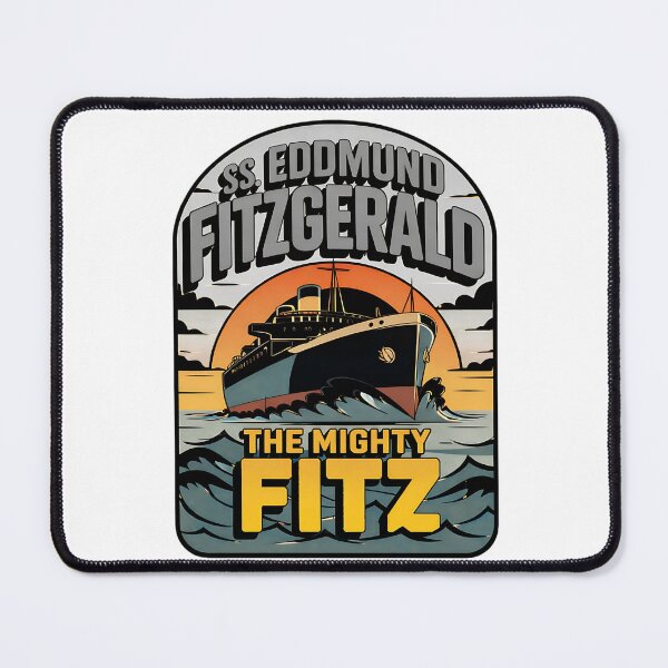 Item preview, mighty fitz lake superior shipwreck heritage design designed and sold by ArtDesignTp.
