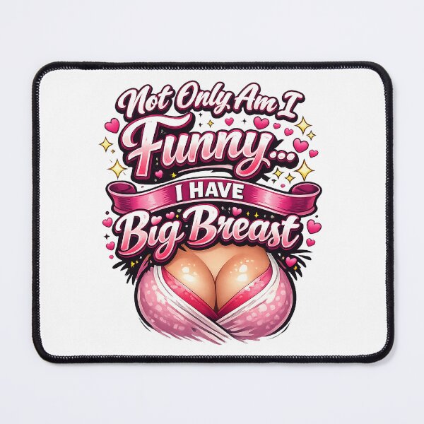 Item preview, Humorous Graphic Tee: Not Only Am I Funny, Have Big Breasts – Premium Unisex T-Shirt designed and sold by MoolokaiApperal.