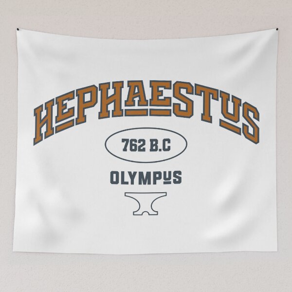 Item preview, Hephaestus Vintage Collegiate Greek God Mythology Print designed and sold by ShopStellar.