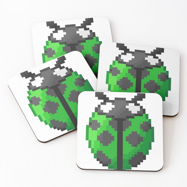Item preview, Lil green pixelart Ladybird(Ladybug) designed and sold by CyberphnxArtz.