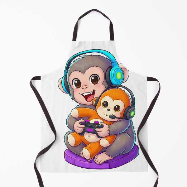 Item preview, Kawaii Gamer Punch Monkey designed and sold by Oddly Blessed.