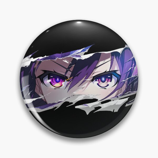 Item preview, Tohka Yatogami Date A Live Purple Eyes Peeker Through Torn Paper designed and sold by PMartistStudio.