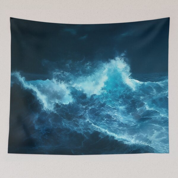 Item preview, Stormy Ocean Waves Crashing In Darkness designed and sold by Christian Weiss.