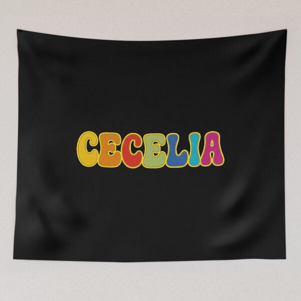 Item preview, ❤️ Cecelia Personalized Name Wavy Retro Shirt, Coffee Mug, Sticker Gift designed and sold by HelixPedia.