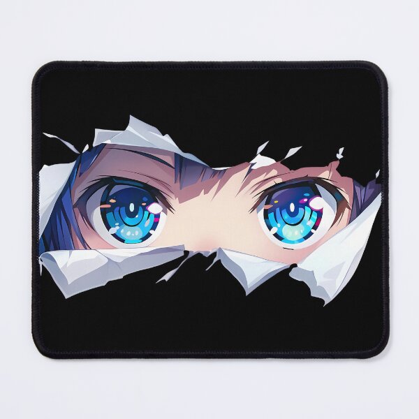 Item preview, Yoshino Himekawa Date A Live Soft Blue Eyes Peeker Through Torn Paper designed and sold by PMartistStudio.