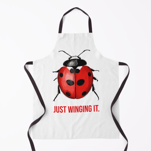 Item preview, Just Winging It Ladybug | Funny Ladybug Illustration | Insect Pun Design designed and sold by WayOutWorks.