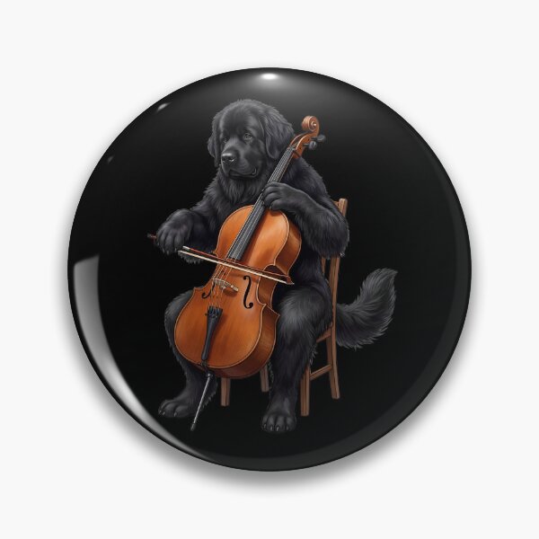 Item preview, Newfoundland Playing Cello Player Cellist Dog Lover designed and sold by TerryConnells.