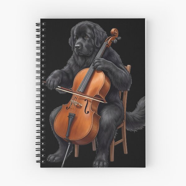 Item preview, Newfoundland Playing Cello Player Cellist Dog Lover designed and sold by TerryConnells.