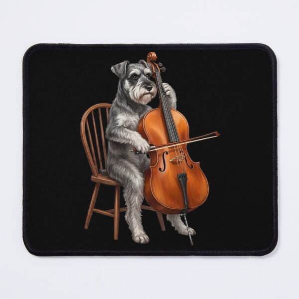 Item preview, Miniature Schnauzer Playing Cello Player Cellist Dog Lover designed and sold by TerryConnells.