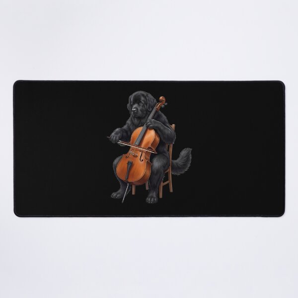 Item preview, Newfoundland Playing Cello Player Cellist Dog Lover designed and sold by TerryConnells.