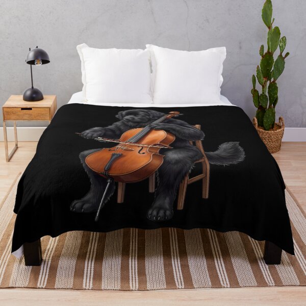 Item preview, Newfoundland Playing Cello Player Cellist Dog Lover designed and sold by TerryConnells.