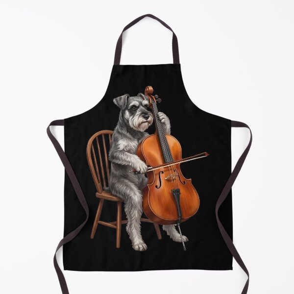 Item preview, Miniature Schnauzer Playing Cello Player Cellist Dog Lover designed and sold by TerryConnells.