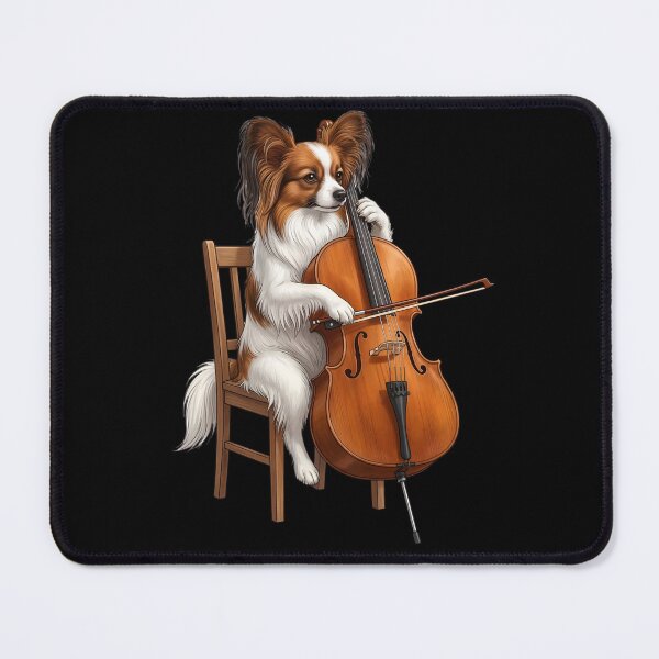 Item preview, Papillon Playing Cello Player Cellist Dog Lover designed and sold by TerryConnells.