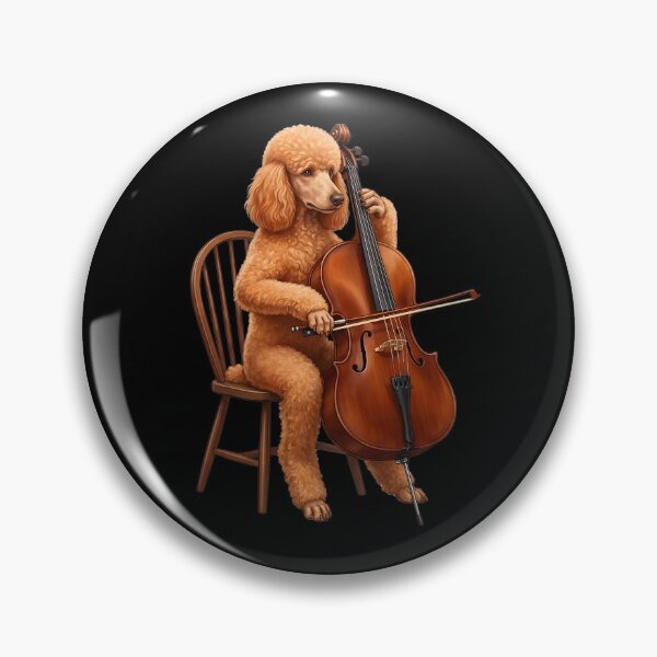Item preview, Poodle Playing Cello Player Cellist Dog Lover designed and sold by TerryConnells.