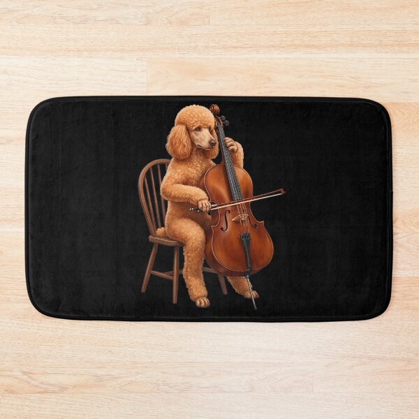 Item preview, Poodle Playing Cello Player Cellist Dog Lover designed and sold by TerryConnells.
